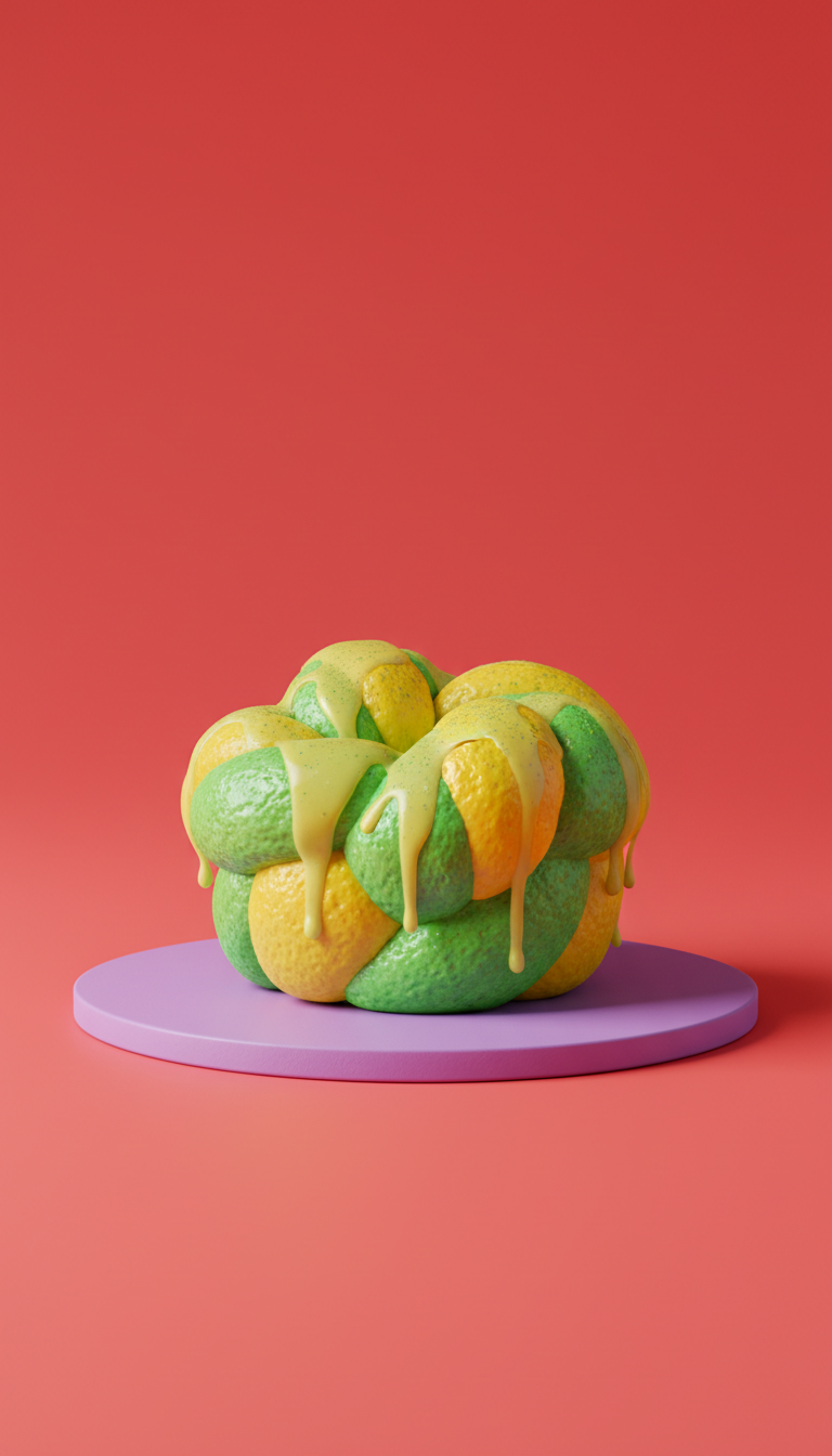 Vivid Lemon Matcha Brioche